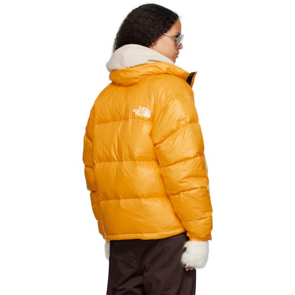 노스페이스 The North Face SSENSE Exclusive Yellow 1996 Retro Shine Nuptse Down Jacket 242802F061003