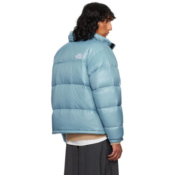 노스페이스 The North Face SSENSE Exclusive Blue 1996 Retro Nuptse Down Jacket 242802M178002