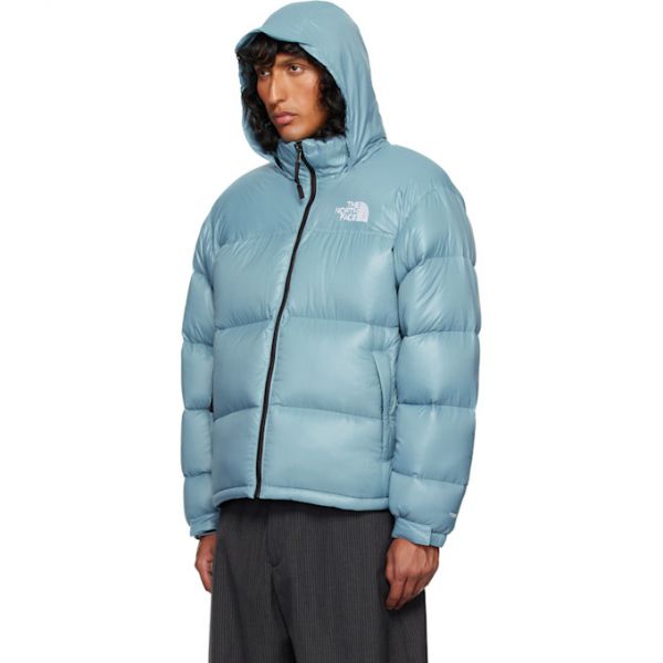 노스페이스 The North Face SSENSE Exclusive Blue 1996 Retro Nuptse Down Jacket 242802M178002