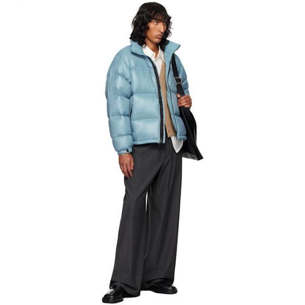 노스페이스 The North Face SSENSE Exclusive Blue 1996 Retro Nuptse Down Jacket 242802M178002