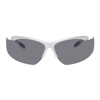 SSENSE Exclusive Silver Praying Sunglasses 242810F005000