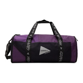 앤드원더 And wander Purple 그라미치 Gramicci 에디트 Edition Multi Patchwork Boston Duffle Bag 242817M169001