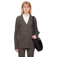 Lauren Manoogian Gray Column Cardigan 242874F095002