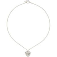 Enfants Riches Deprimes Silver Rat Locket Necklace 242889M145002