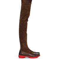 Kiko Kostadinov Brown Sonia High Boots 242985F115001