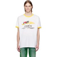 COUT DE LA LIBERTE White Freddie Racing T-shirt 251006M213009
