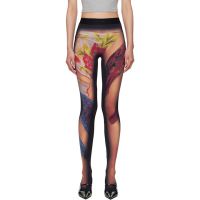 Marine Serre Multicolor Recycled Draped Statue Jersey Leggings 251020F085007