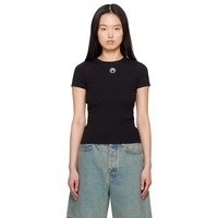 Marine Serre Black Moon Logo Jersey Baby Fit T-Shirt 251020F110017