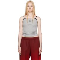 Marine Serre Gray Moon Logo Jersey Tank Top 251020F111009