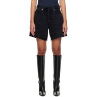 Citizens of Humanity Black Brynn Drawstring Denim Shorts 251030F088000