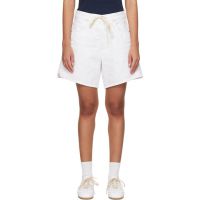 Citizens of Humanity White Brynn Drawstring Denim Shorts 251030F088005