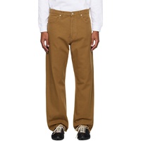 NORSE PROJECTS Tan Mogens Relaxed 5 Pocket Heavy Twill Trousers 251116M191016