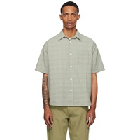 NORSE PROJECTS Green Mo Oversized Check S/S Shirt 251116M192014