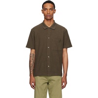 NORSE PROJECTS Brown Gustav Crochet Jersey Shirt 251116M192024