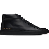 Common Projects Black Original Achilles Mid Sneakers 251133M236000