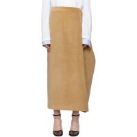 MARIE ADAM-LEENAERDT Beige Oversized Straight Midi Skirt 251189F092001