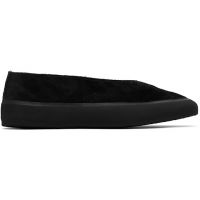 Le Monde Beryl Black Apres Sci Suede Shearling Loafers 251226F121001