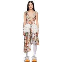 Collina Strada Multicolor Tulip Midi Dress 251236F054000