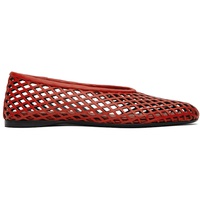 Proenza Schouler Red Tee Perforated Ballerina Flats 251288F118005