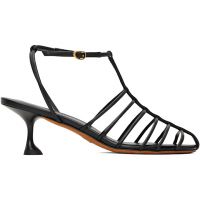 Proenza Schouler Black Tee Cage Heeled Sandals 251288F125000