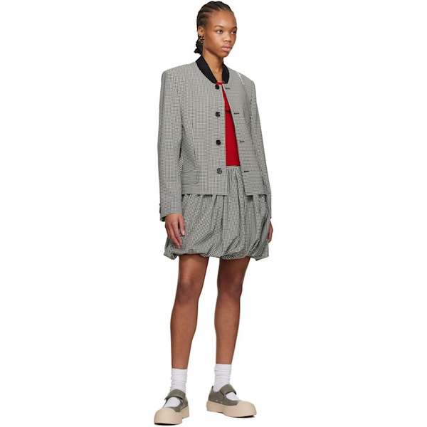 마르니 Marni Gray Leather Mary Jane Sneakers 251379F118004