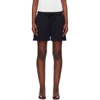 Maison Kitsune Black Baby Fox Patch Regular Jog Shorts 251389F088001