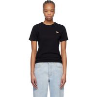Maison Kitsune Black Baby Fox Patch Regular T-shirt 251389F110004