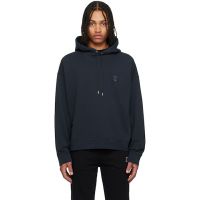 Maison Kitsune Navy Bold Fox Head Patch Oversize Hoodie 251389M202000