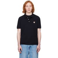 Maison Kitsune Black Fox Head Patch Regular Polo 251389M212014