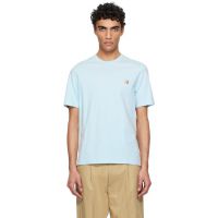 Maison Kitsune Blue Fox Head Patch Regular T-shirt 251389M213051