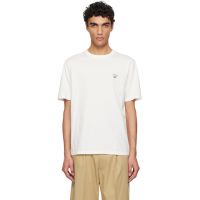 Maison Kitsune White Barista Fox Patch Relax T-shirt 251389M213053