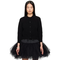 Simone Rocha Black Open Back Cardigan 251405F095002