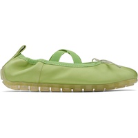 Simone Rocha Green Grip Ballerina Flats 251405F118012