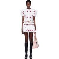 Chopova Lowena White Beau Carabiner Minidress 251529F052008