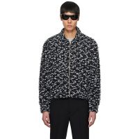 Ernest W. Baker Black & White Ribbons Track Jacket 251600M180009