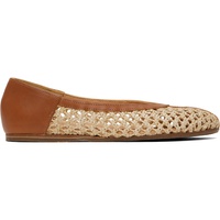 Ancient Greek Sandals Beige & Tan Aeropi Ballerina Flats 251674F118011