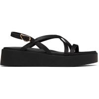 Ancient Greek Sandals Black Silia 251674F124012