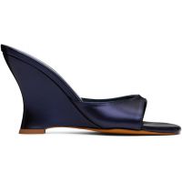 Maryam Nassir Zadeh Navy Lido Wedge Heeled Sandals 251779F125018