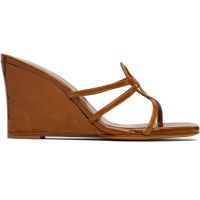 Maryam Nassir Zadeh Brown Opera Wedge Heeled Sandals 251779F125023