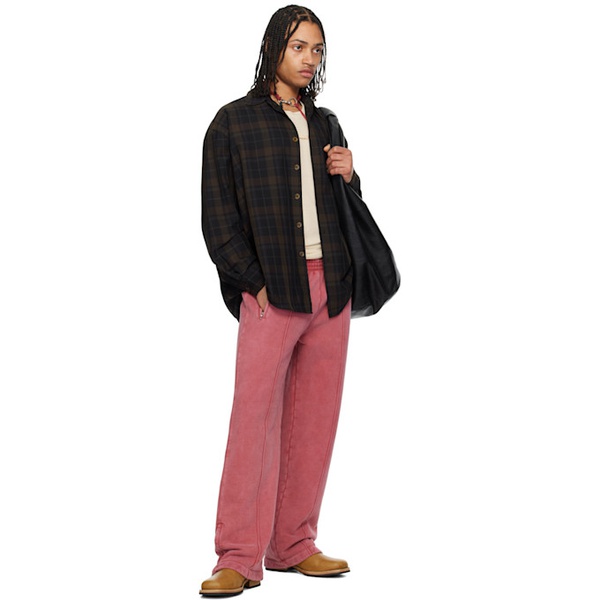 OUR LEGACY Black & Brown Borrowed Shirt 251803M192024