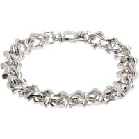 Emanuele Bicocchi Silver Arabesque Chain Bracelet 251883M142002