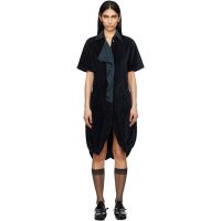 Kiko Kostadinov Navy Quasar Jersey Minidress 251985F052002