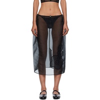 Cecilie Bahnsen Black Bambi Midi Skirt 252002F092000