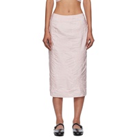 Cecilie Bahnsen Pink Allegra Midi Skirt 252002F092001