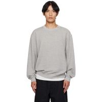The Elder Statesman Gray Daily Crew Sweatshirt 252014M201004