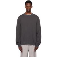 The Elder Statesman Gray Daily Crew Sweatshirt 252014M201005