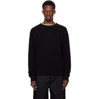 The Elder Statesman Black Simple Crew Sweater 252014M201008