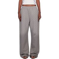 Marine Serre Gray Faded Moon Fleece Sweatpants 252020F086002