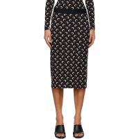 Marine Serre Black Moon Printed Jersey Midi Skirt 252020F092009