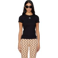 Marine Serre Black Moon Logo Jersey Baby Fit T-shirt 252020F110010